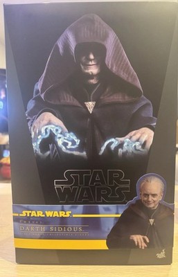 Star Wars Hot Toys Darth Sidious TMS102 The Clone Wars Empty Box, Brown Shipper