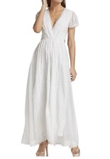 Loveshackfancy White Vania Dress Size Small Lace Cutout Wedding Formal 