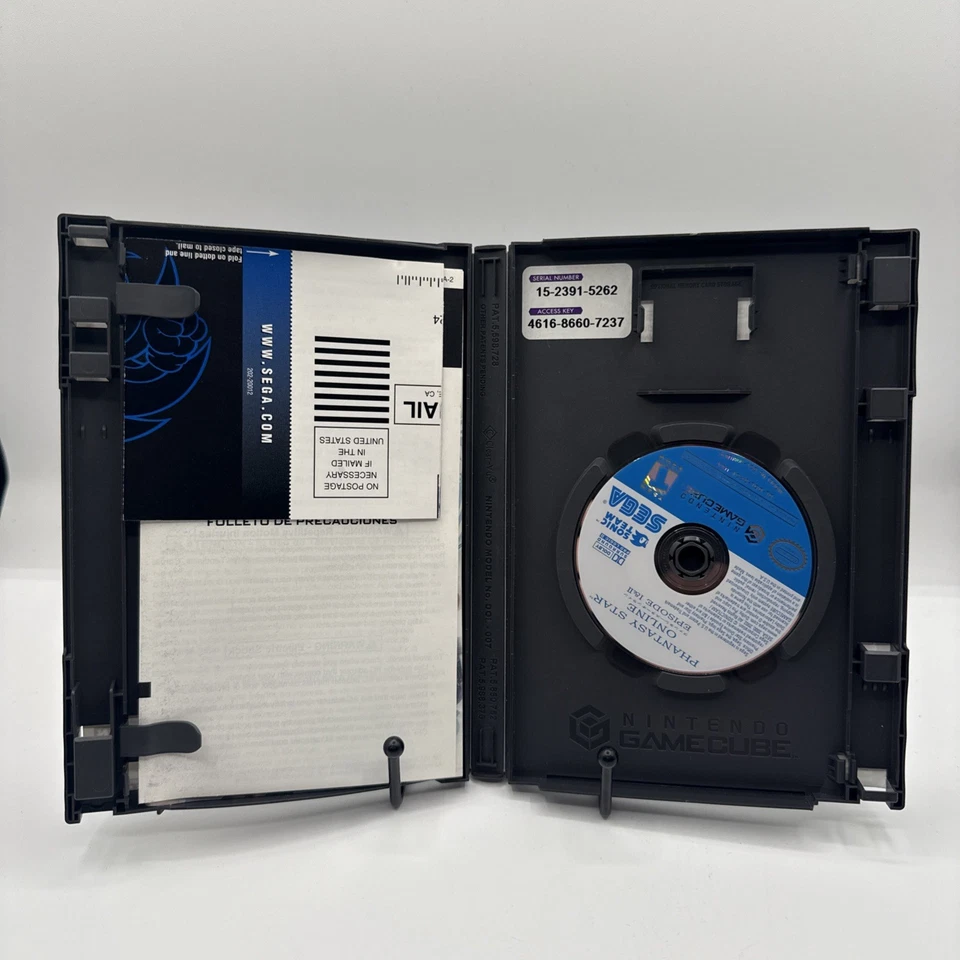 Phantasy Star Online: Episodio I y II (Nintendo GameCube) con tarjeta de registro/inserto/estuche Foto 3 de 4