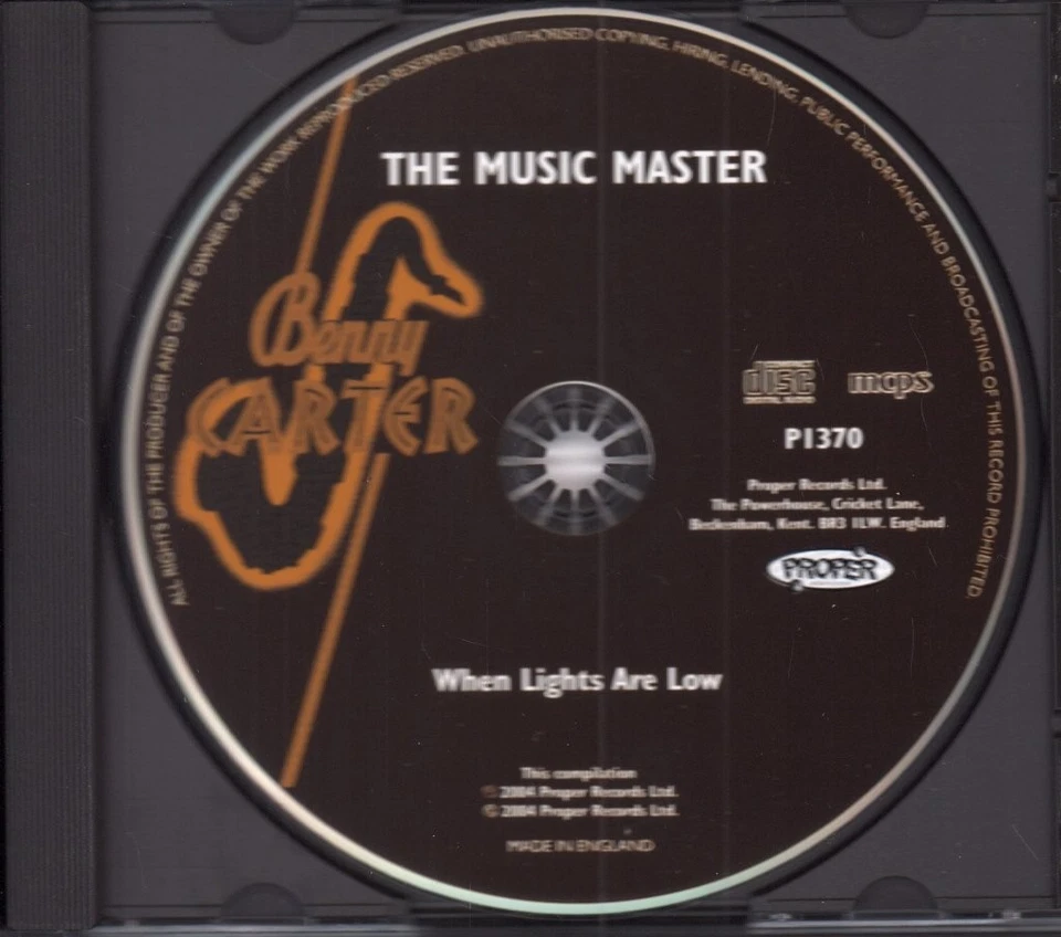 Benny Carter When Lights Are Low CD UK Proper 2004 disc two P1370 - Image 3 of 3