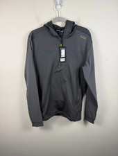 NWT Bauer Hockey 1/4 Zip Performance Hoodie Gray MEDIUM