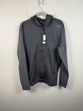 NWT Bauer Hockey 1/4 Zip Performance Hoodie Gray MEDIUM