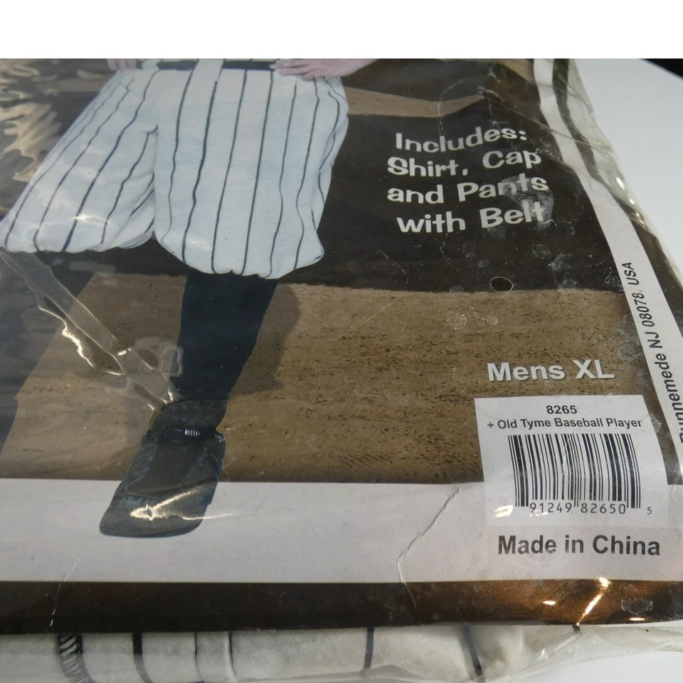 Halloween Costume Old Tyme Baseball Player Men's XL  - Image 2 of 4