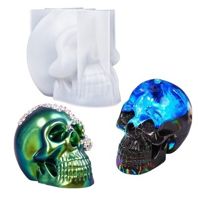 LET'S RESIN Epoxy Resin Silicone Mould, 3D Skull Shape Epoxy Resin Mould,