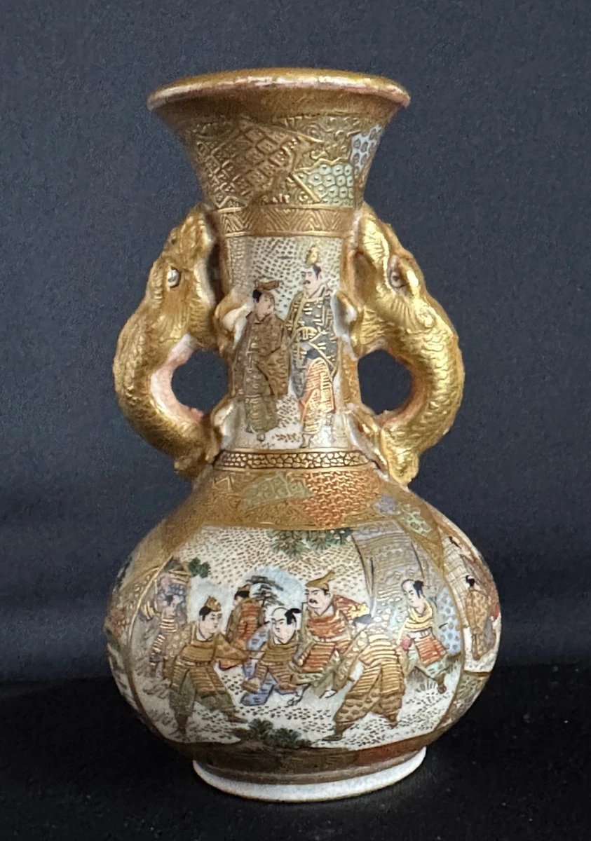 陶瓷多色古董日本原创古董花瓶| eBay