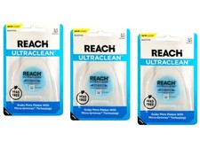 Reach UltraClean Mint Floss PFAS Free Dental Floss 30 yd Pack of 3