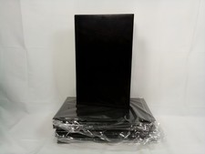 Acopa Prime 8 1/2" x 14" Customizable Black 4-View Vinyl Menu Booklets, Lot of 5