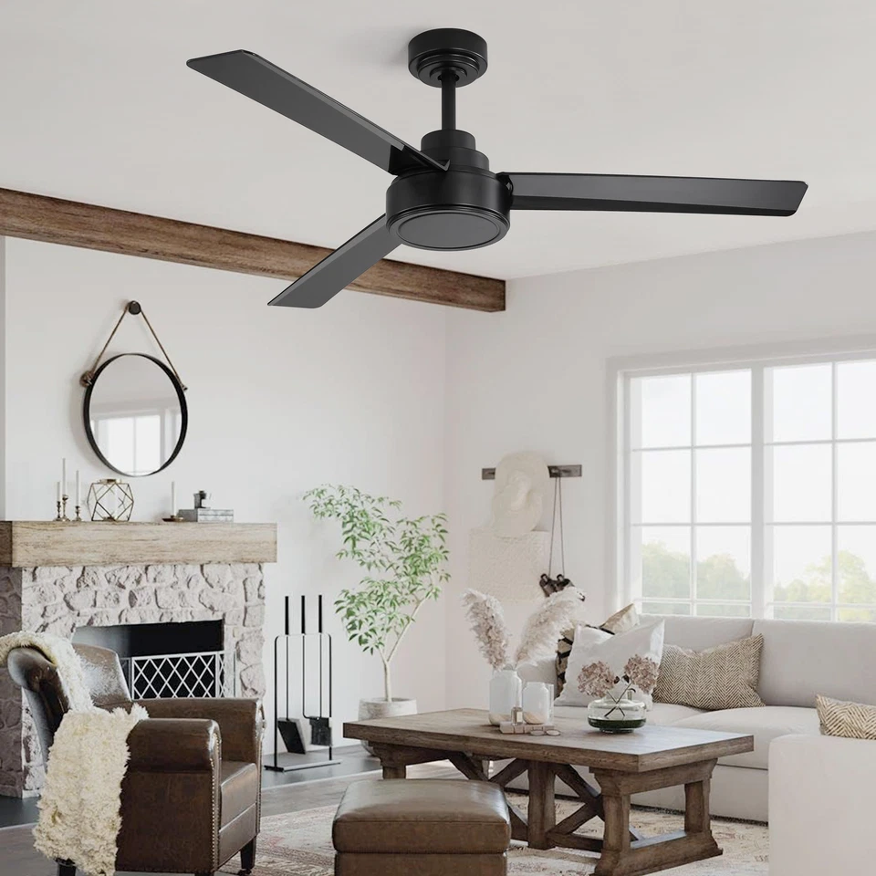 52In Ceiling Fan with Remote 6 Speeds Ceiling Fan No Light For HomeDC Motor - Image 4 of 4