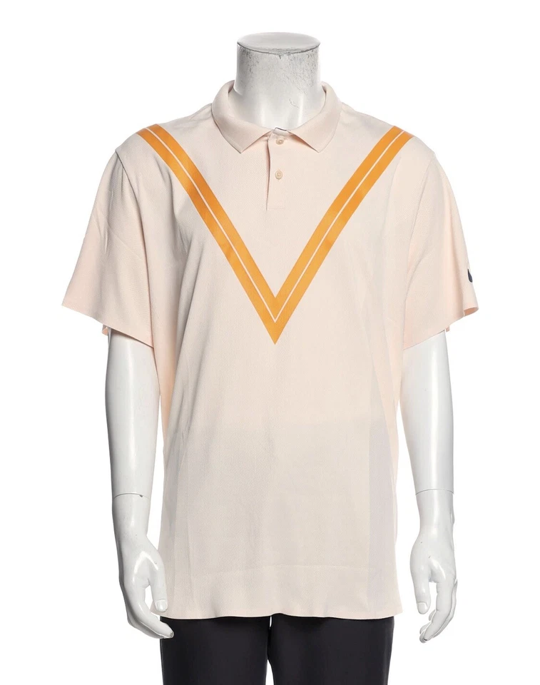Nike Court RF Advantage Roger Federer Polo Shirt Size XL Guava Orange 939080-838 - Image 2 of 4