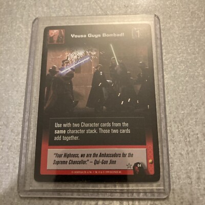 Star Wars Young Jedi CCG Yousa Guys Bombad!  #64  Rare