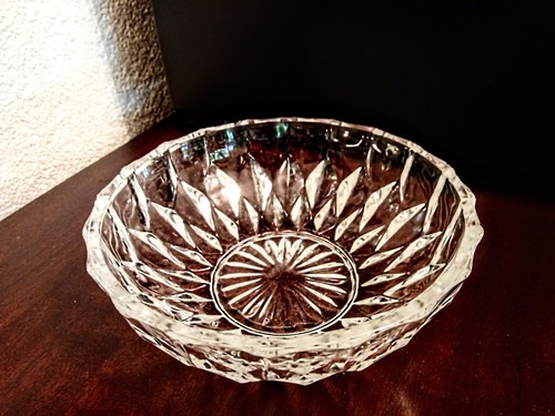 Vintage Soviet crystal bowl USSR 1970 Plate dish Salad Candy Christmas Advent - Picture 5 of 6