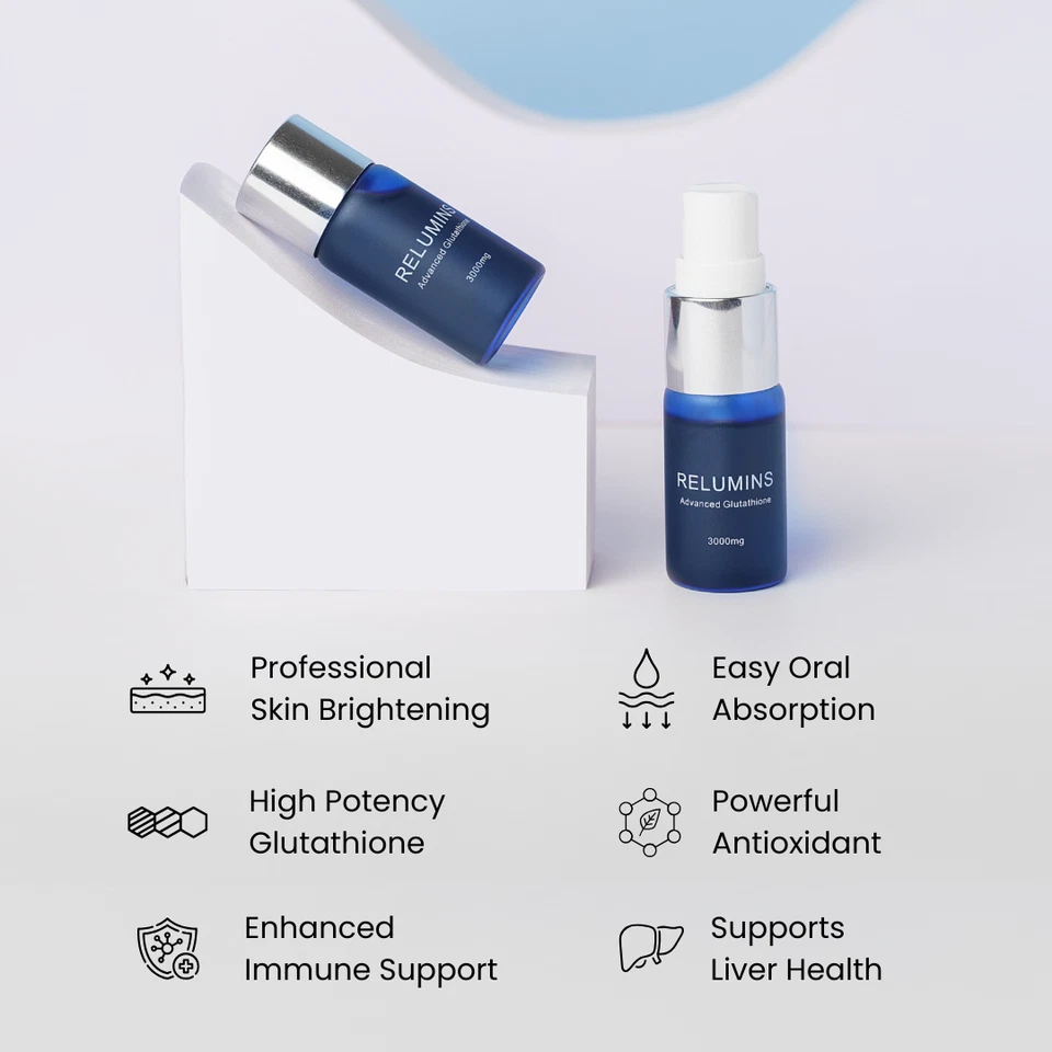 Relumins 高剂量下谷胱甘肽口服喷雾 6000 毫克加锌 — 第 3/4 张图片