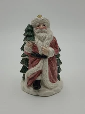 Vintage 1990 Fitz & Floyd Russian Santa Dish Figure Omnibus Sugar Bowl XMAS