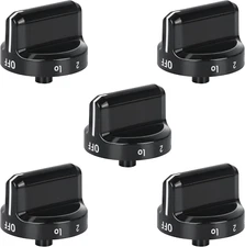 5 Pack Stove Knob Replacements 316564511, Compatible with Frigidaire Gas Range