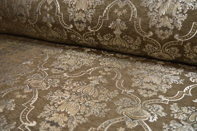 Möbelstoff Bezugsstoff Polsterstoff Meterware Stof Jacquard Ornament Barock Rank - Bild 1 von 4