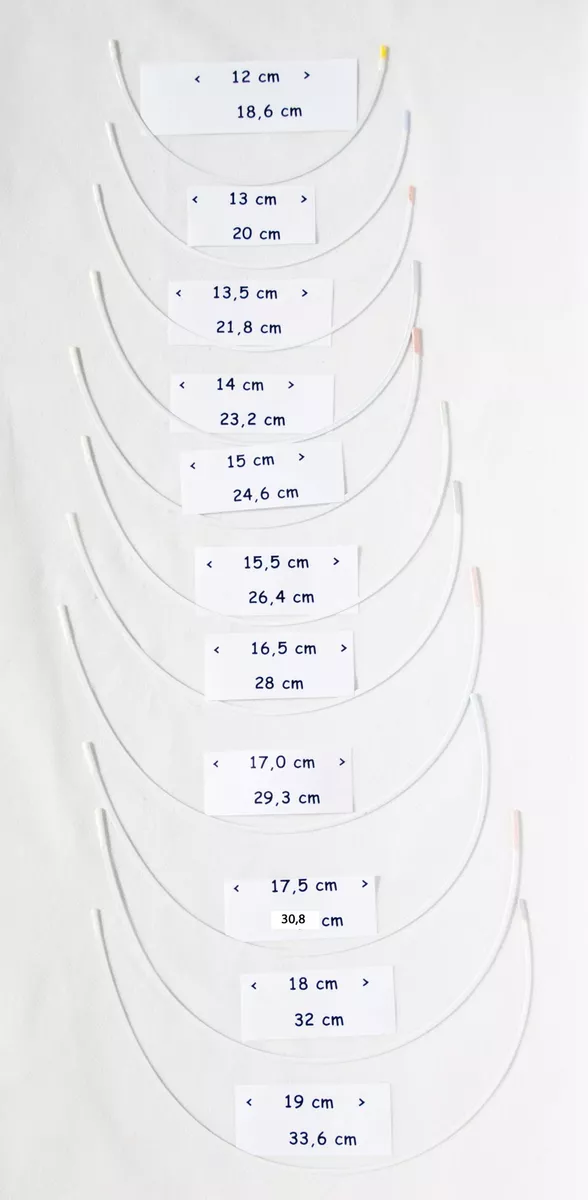 Bra Underwire Replacement Wire for Various Sizes Coated Metal