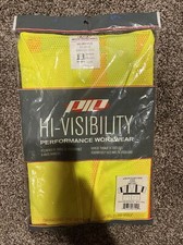 NEW PIP Hi-Visibility Performance Class 3 Mesh Vest ANSI 107-2015Yellow L