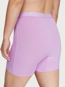 VICTORIA'S SECRET Logo Cotton Boxer Brief Black Pink Gray Logo Panty Undies NEW