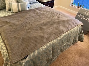 BlanQuil Quilted Weighted Blanket (20 lb) - Grey | eBay