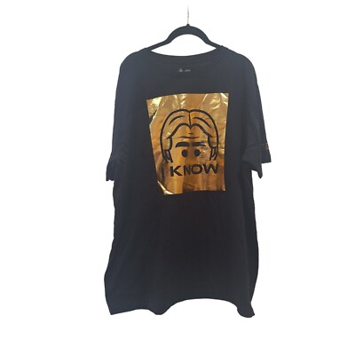 Disney Parks Stars Wars HANS SOLO I KNOW Black & Gold T-Shirt Adult Size XL NEW