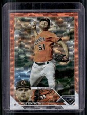 2023 Topps Series 2 Orange Ice Austin Voth 104/299 #647 Baltimore Orioles