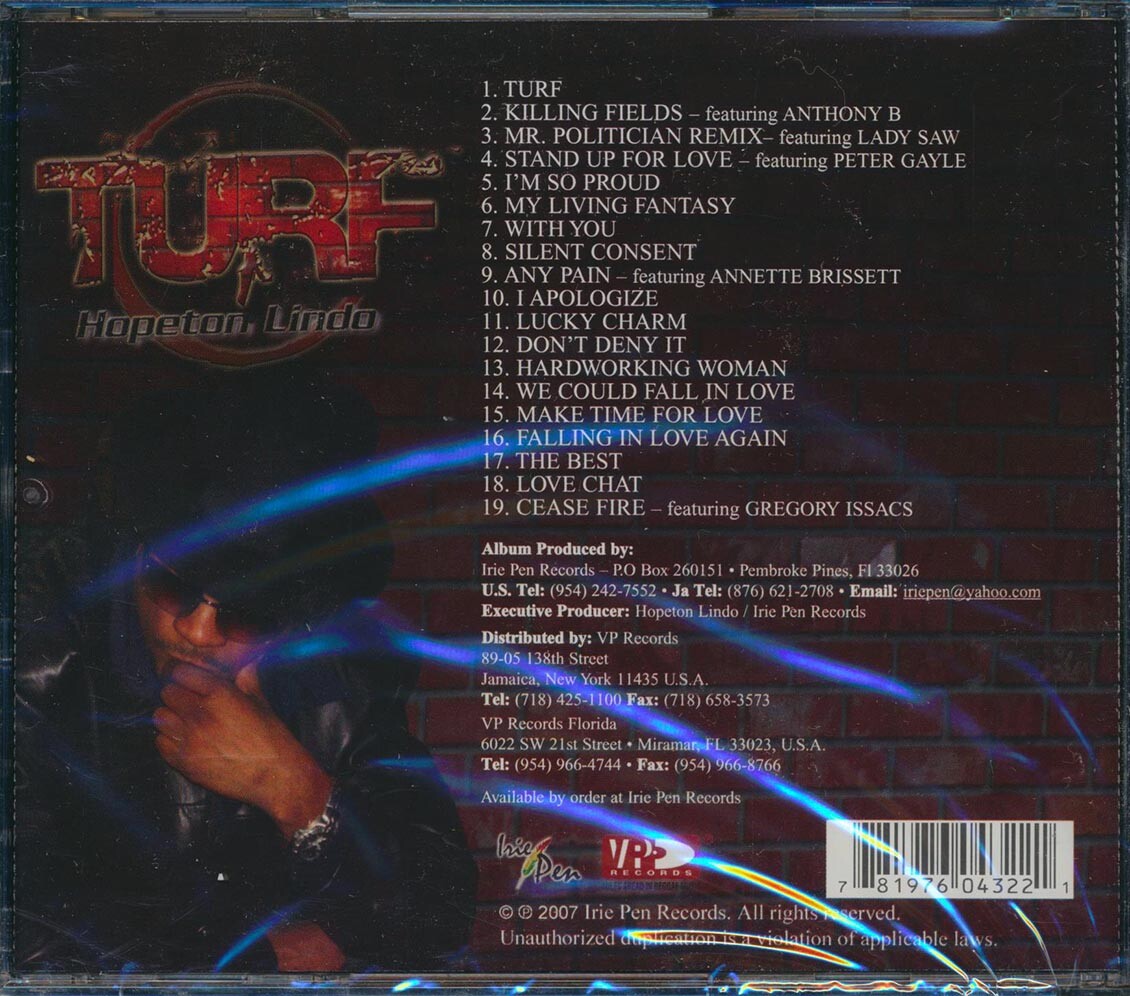 CD Hopeton Lindo - Turf | eBay