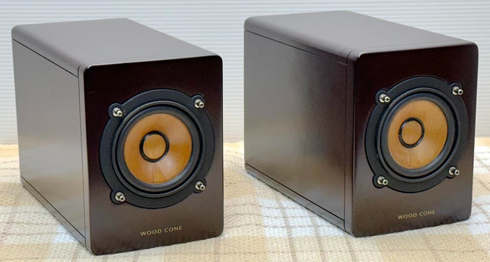 VICTOR JVC SX-WD30 Full Range Speaker System 9cm Wood Cone VICTOR JVC SX-WD30 Full Range Speaker System 9cm Wood Cone