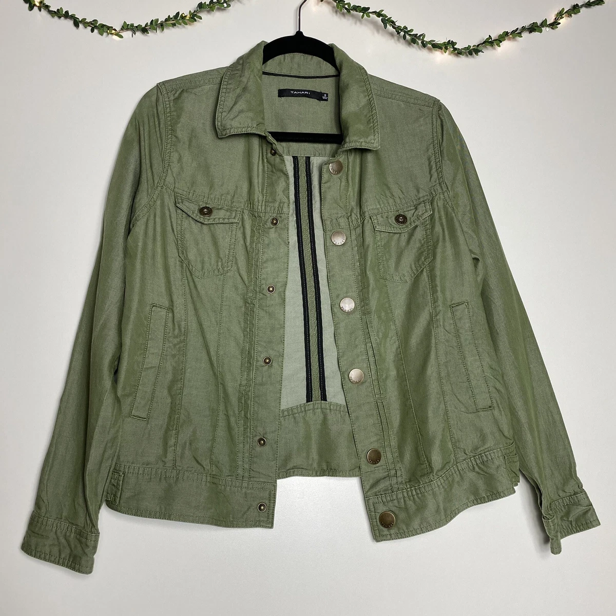 Tahari clearance green jacket