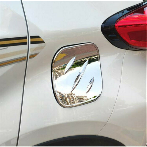 Nicebee Chrome Fuel Tank Cover Trim For Jeep Wrangler JL 2018+ - ABS Material, 3M Adhesive Installation