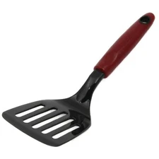 Chef Craft 11" Select Nylon Short Slotted Turner Spatula - Red or Grey