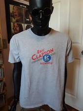 VINTAGE ERIC CLAPTON "EC ACCESS MEMBER" T-SHIRT FAN CLUB Heather Gray Large L
