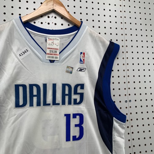 VTG Dallas Mavericks Nash Jersey Mens Large White #13 Reebok NEW NWT 22x32 - Picture 8 of 19