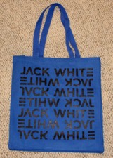 JACK WHITE OFFICIAL BOARDING HOUSE REACH BLUE TOUR TOTE BAG 2018 RARE STRIPES