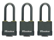 Image of Master Lock Excell Weather Tough 45Mm Padlock 4-Pin- Keyed Alike X 3 MLKM115TRIL