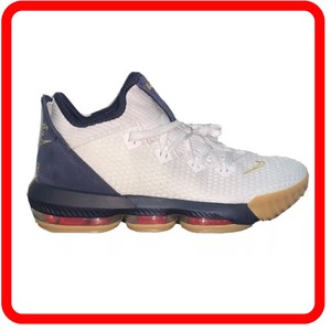 lebron xvi low white metallic gold