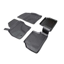 3D Gummi Fußmatten passend für Ford Focus II | BJ 2007-2010 | passgenau mit Rand