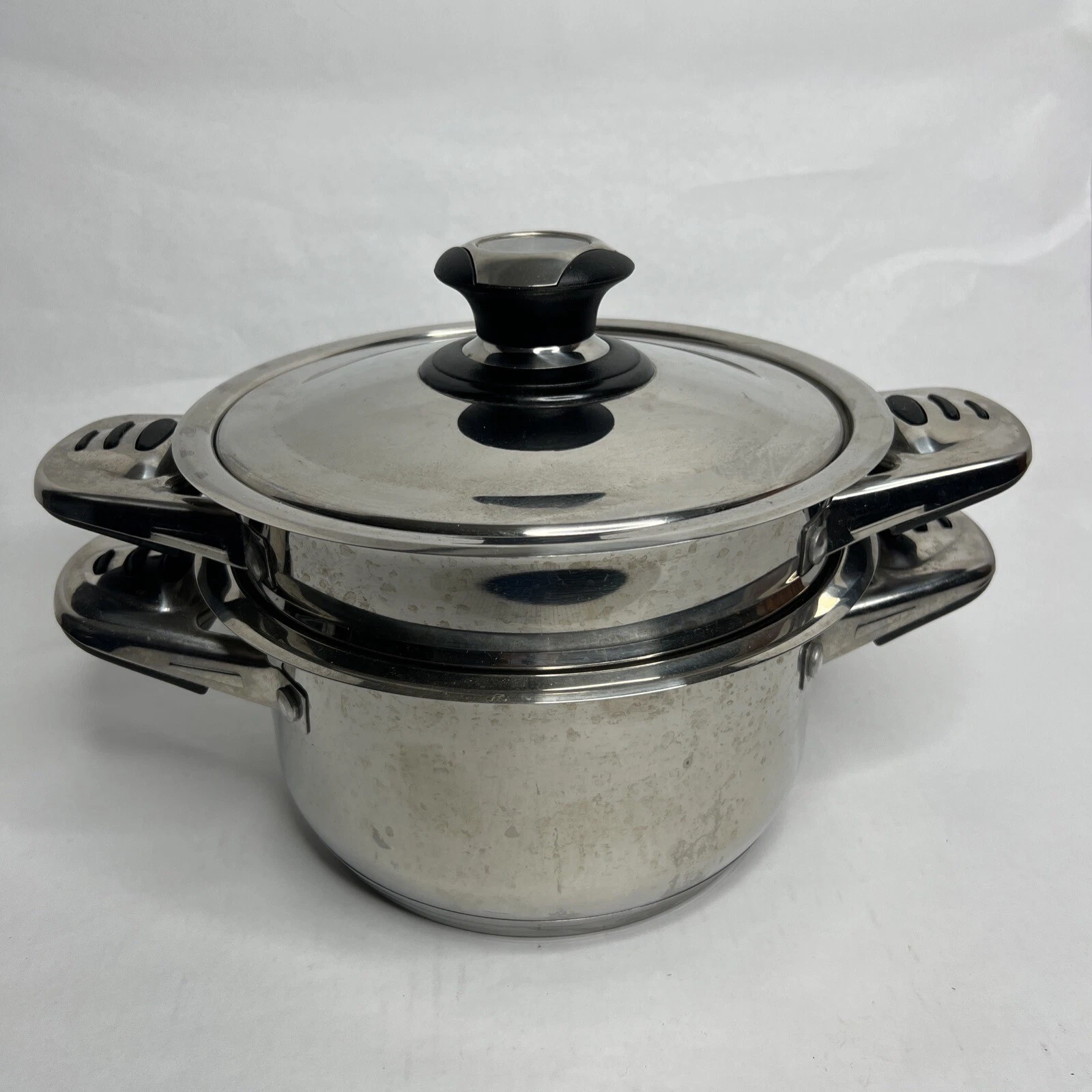 Hochwertig Edelstahl 4Qt. Stainless Pot & Steamer Inset W/ Thermo Precision Lid