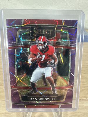 2022 Select Draft Picks D'Andre Swift Concourse Purple Lazer Prizm #35