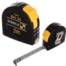 STABILA Taschenbandmaß BM20 5m Stahlband mit...