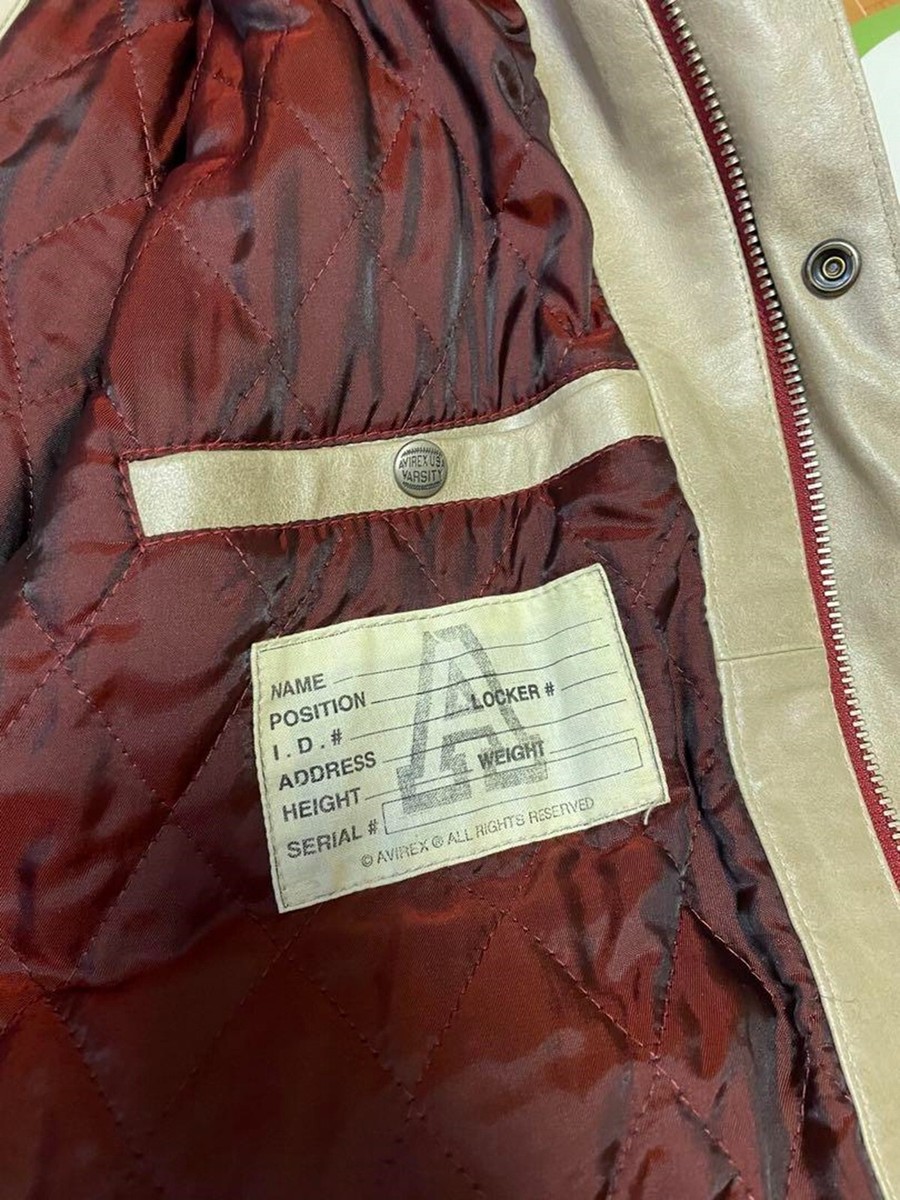 AVIREX 90s Leather Jacket GOALERS Size M Original | eBay AVIREX 90s Leather Jacket GOALERS Size M Original | eBay