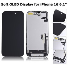 Soft OLED Display LCD Touch Screen Replacement Digitizer Assembly for iPhone 16