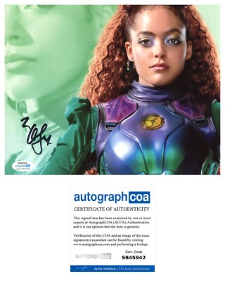 Quintessa Swindell  Black Adam  signed autographed 8x10 photo  Cyclone  ACOA