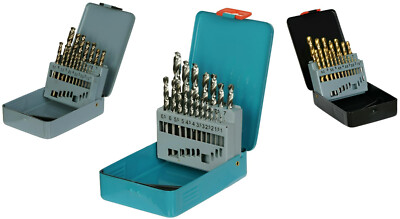 Bohrer SETs HSS-R / HSS-G / HSS-TIN / HSS-E   Spiralbohrer 19 / 25 teilig DIN338
