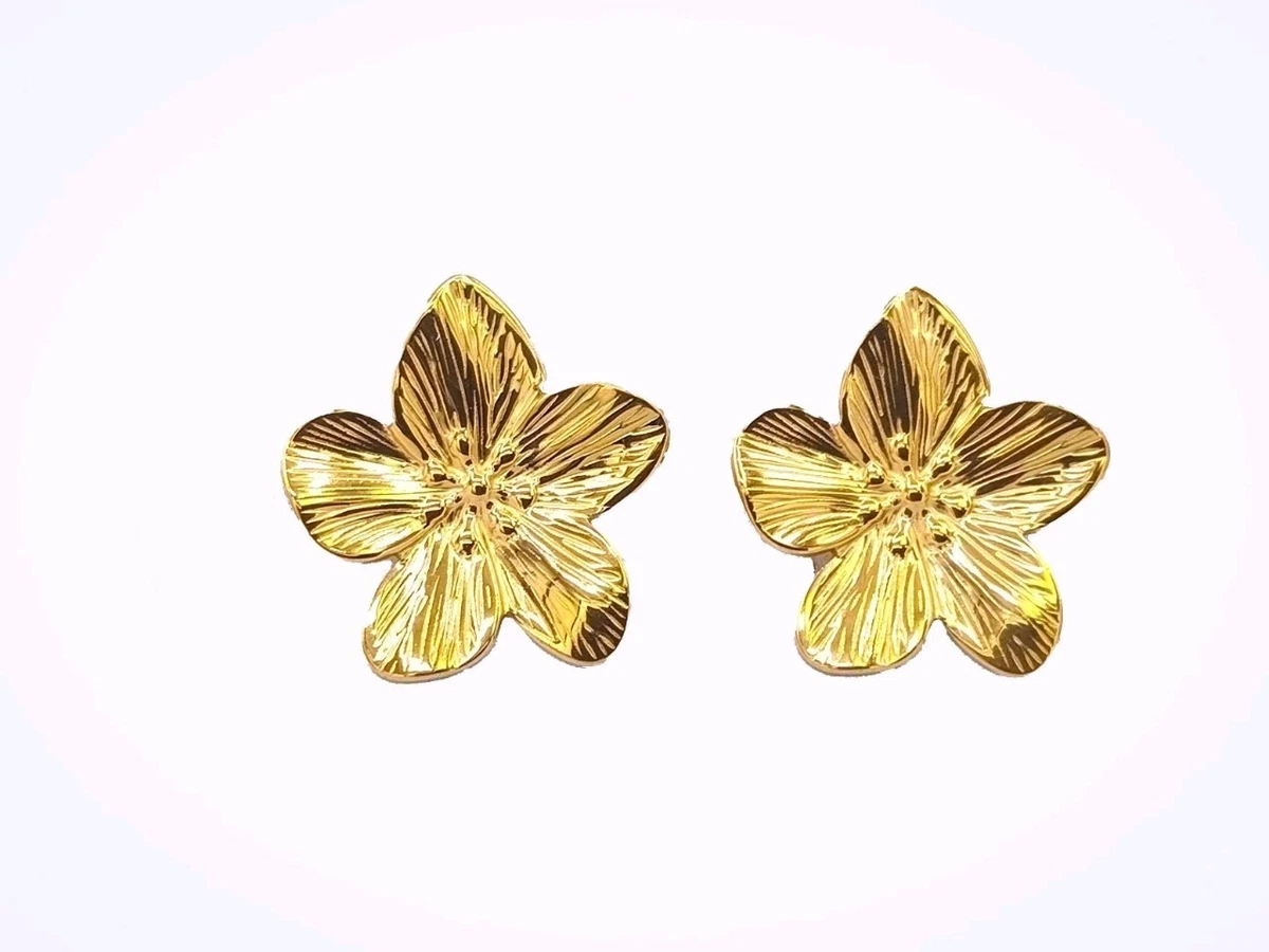 Orecchini Margherita In Argento 925 DTPSilver – Fiore Girasole Donna, Borchie 8x8 Mm
