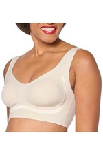 Rhonda Shear Womens Invisible Edge Satin-Trim...