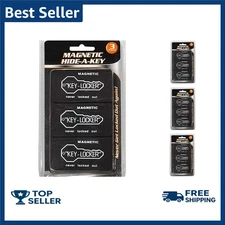 3x Magnetic Key Case Holder Sticks To Car Hide A Spare Key Storage Safe Hideakey