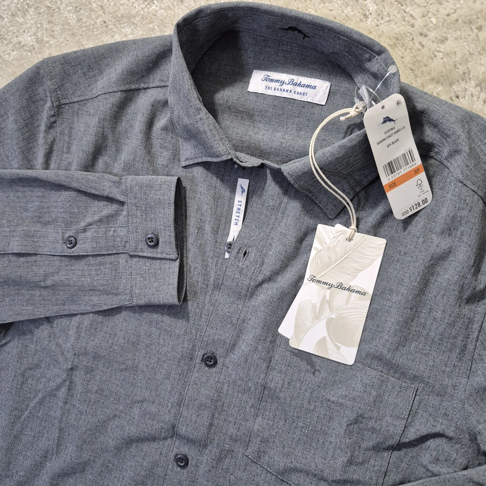 Tommy Bahama Shirt Mens Small Bahama Coast Island Zone Performance Hike Fishing