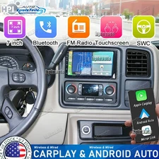 Android 15 For 2003 2004 2005 2006 Chevy Tahoe Apple Carplay Stereo Radio GPS BT