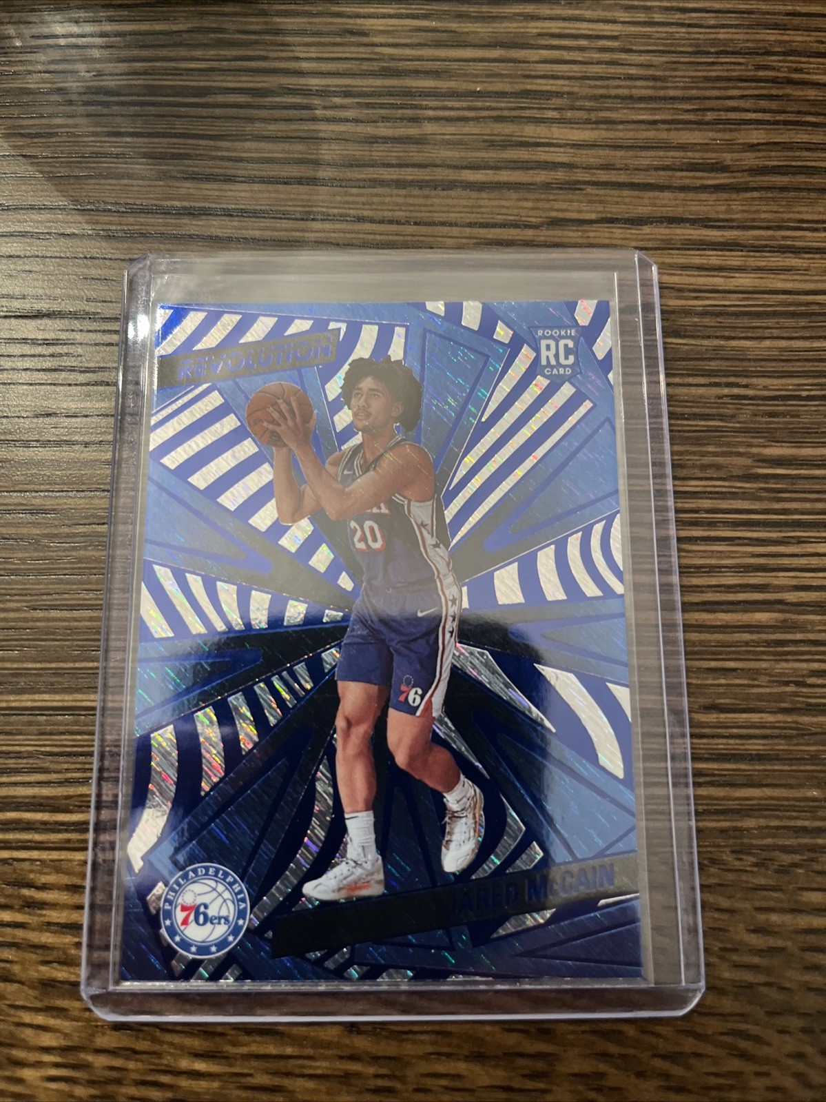 2024-25 Panini Revolution - Rookies Jared McCain #124 Blue Storm (RC)