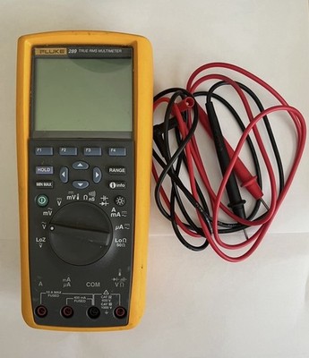 Fluke 289 True RMS Industrial Logging DMM Digital Multimeter with leads in case-